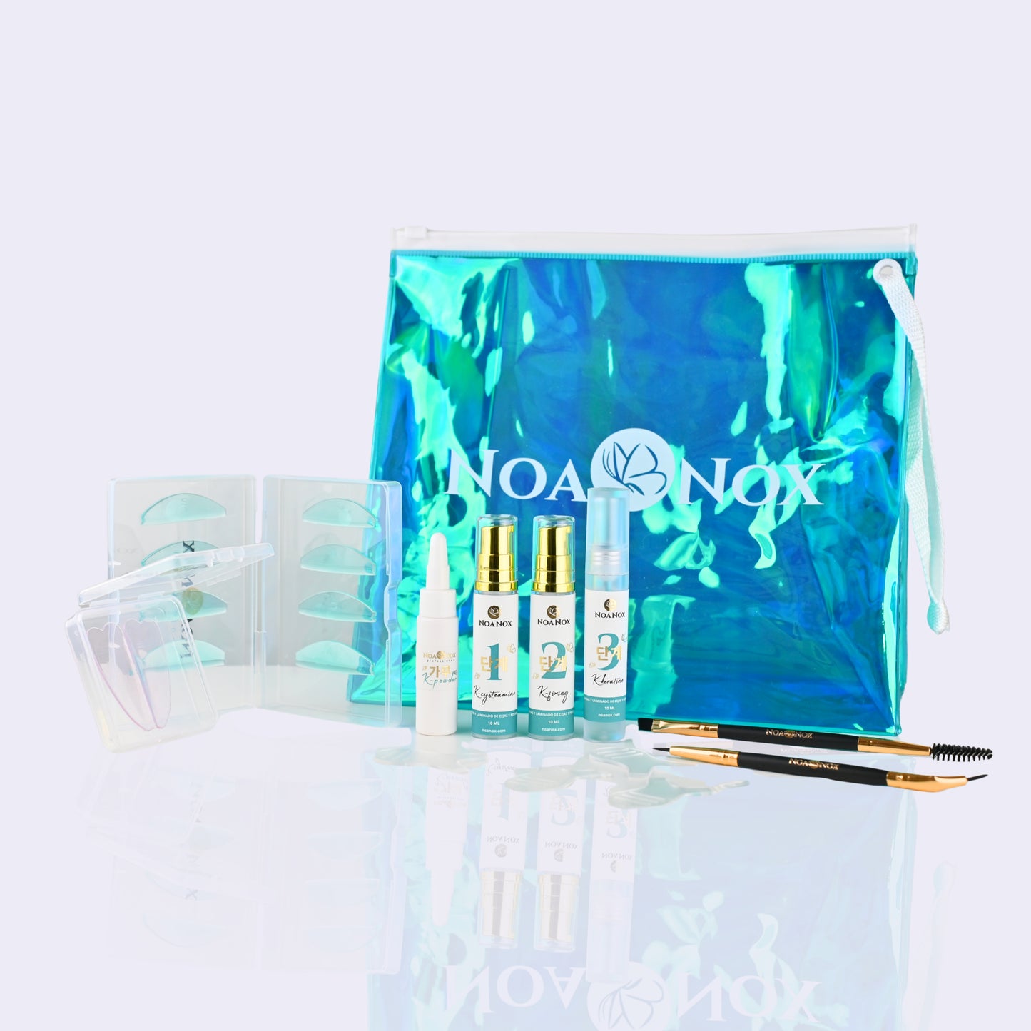 Kit Profesional de Lifting de Pestañas y Cejas Coreano NOANOX 30 servicios – Técnica Tradicional, Coreana y Rusa