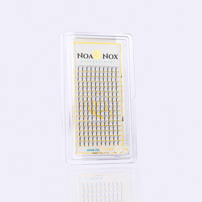 Grupitos prefabricados de extensiones de pestañas curvatura D