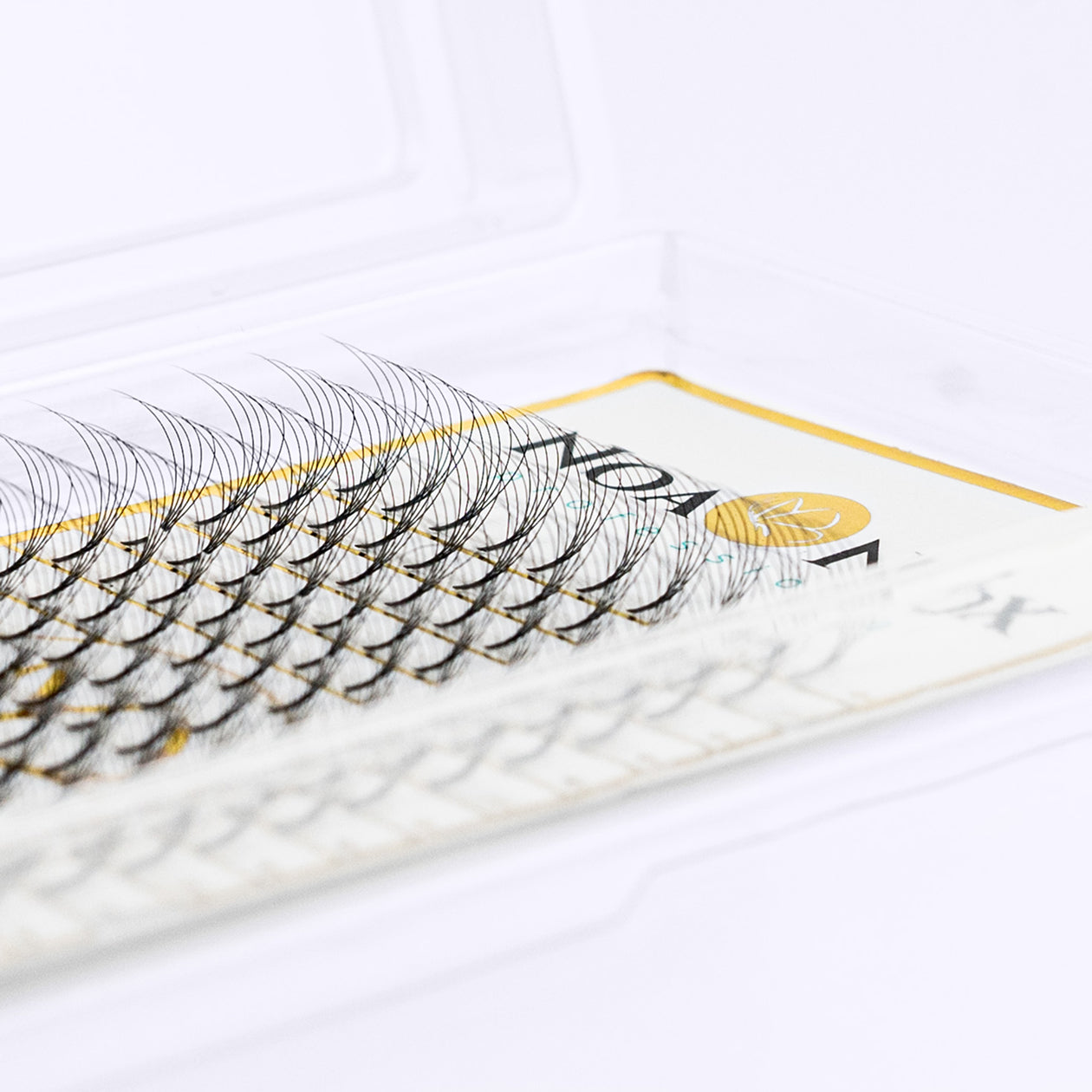 Grupitos prefabricados de extensiones de pestañas curvatura D