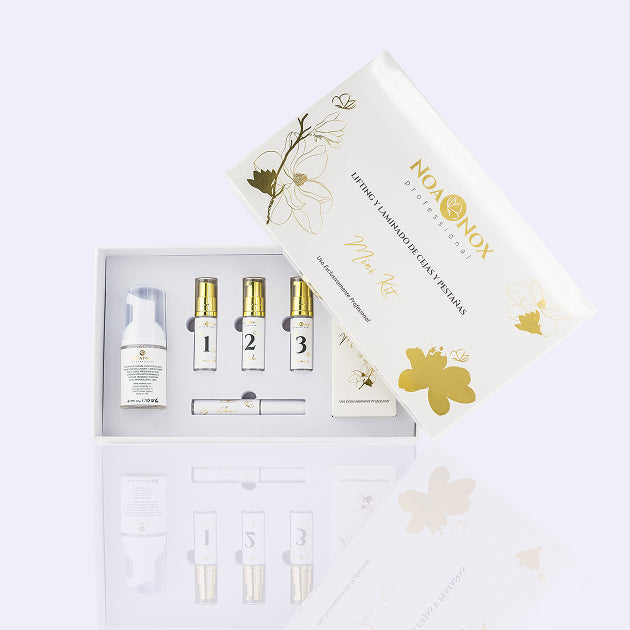 Minikit de lifting y laminado de cejas y pestañas 15 servicios