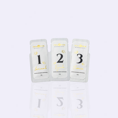 Pack monodosis pasos 1 + 2 + 3 para lifting (5+5+5)