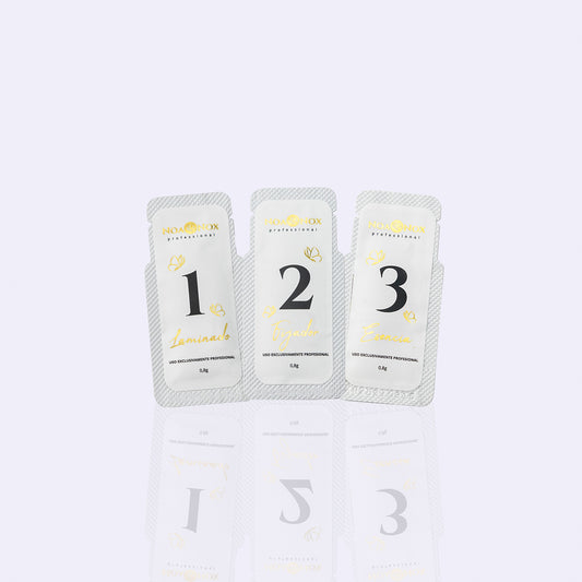 Pack monodosis pasos 1 + 2 + 3 para lifting (5+5+5)