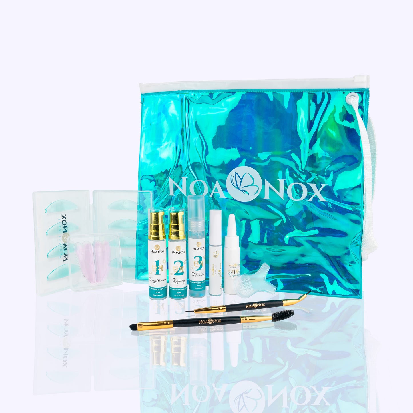 Kit Profesional de Lifting de Pestañas y Cejas Coreano NOANOX 30 servicios – Técnica Tradicional, Coreana y Rusa